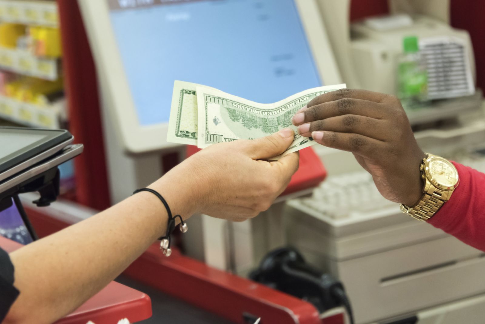 Closeup Of Man Paying Man Debt In Cash Stock Footage SBV-305762383 ...