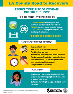 Reduce Your Risk of COVID-19 Outside thevHome