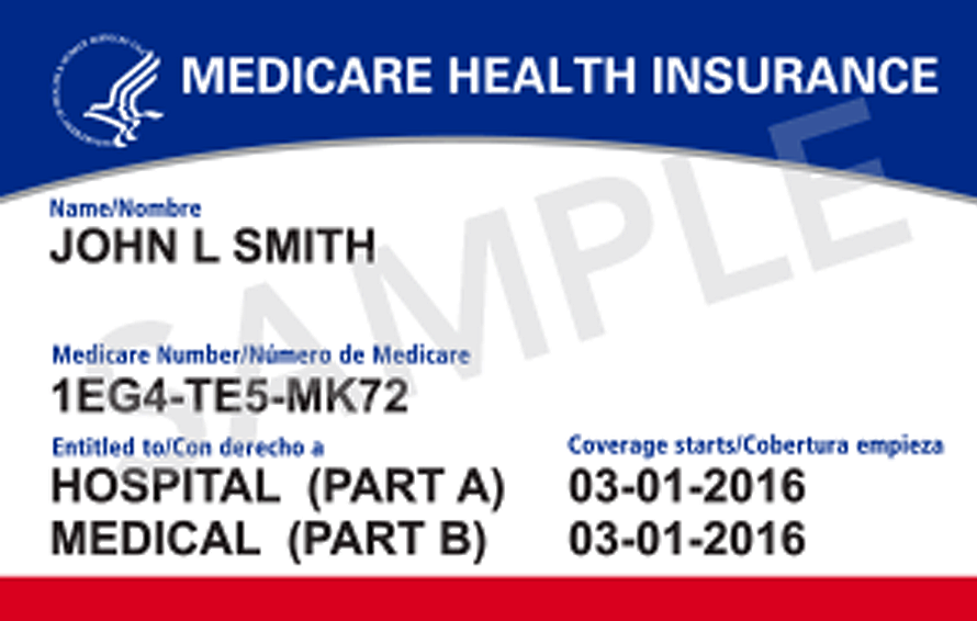 image of the new Medicare Card