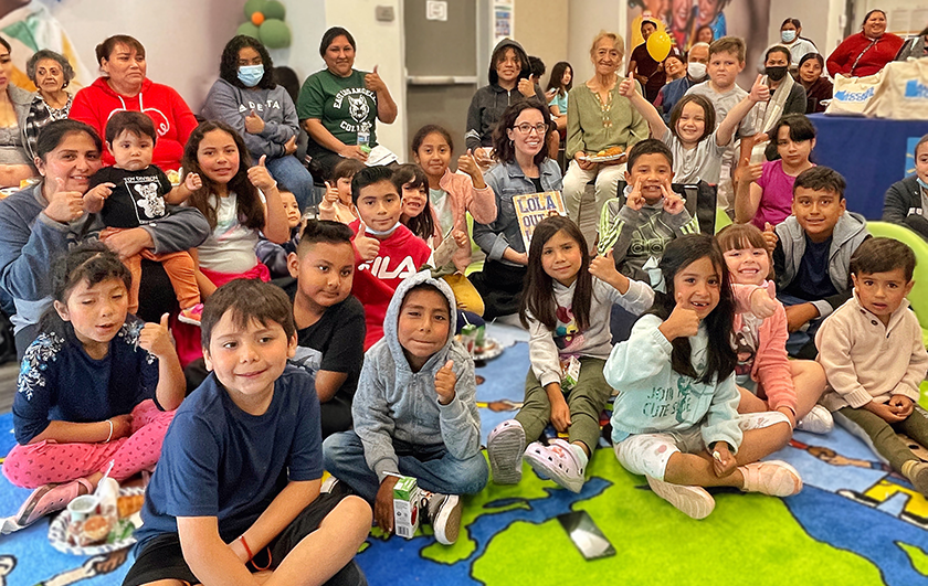 kids at a Community Resource Center