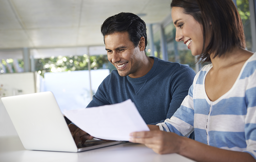 couple on laptop