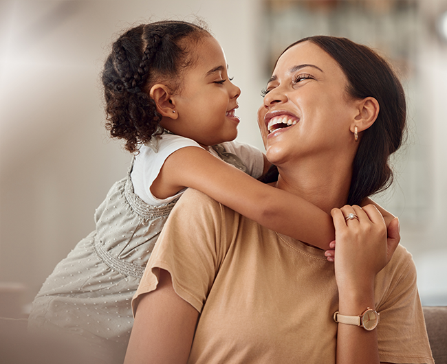 Mom and daughter