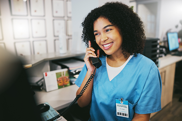 nurse on phone