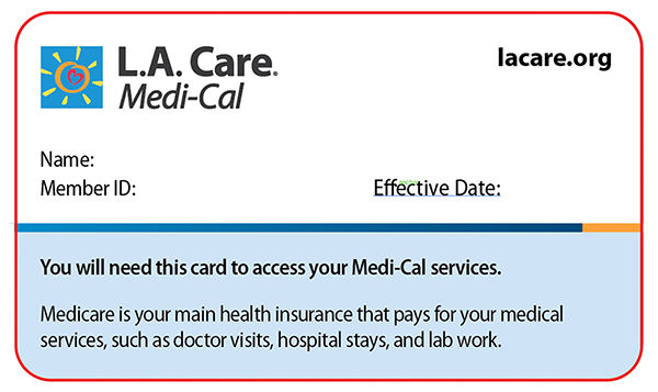 Medi-Cal Member Medi-Medi ID Card Front
