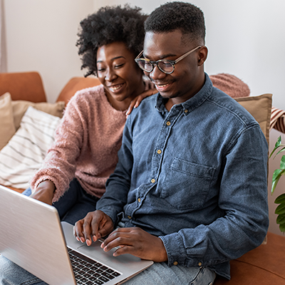 couple on laptop