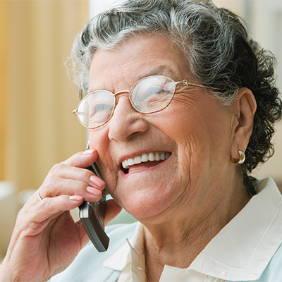 woman on phone