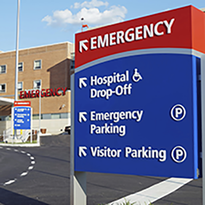 hospital sign