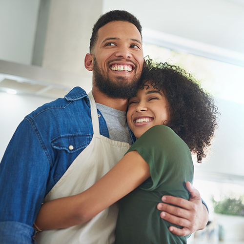 couple hugging